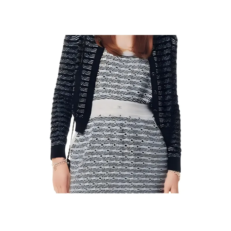 CHANEL 25P Spring Summer Preview Collection Knitwear Women's Black-3