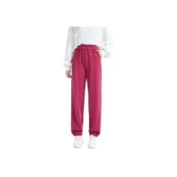 SMEN Casual Pants Women's Raspberry Pink