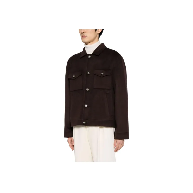NANUSHKA Rhys Brushed Shirt Jacket-2