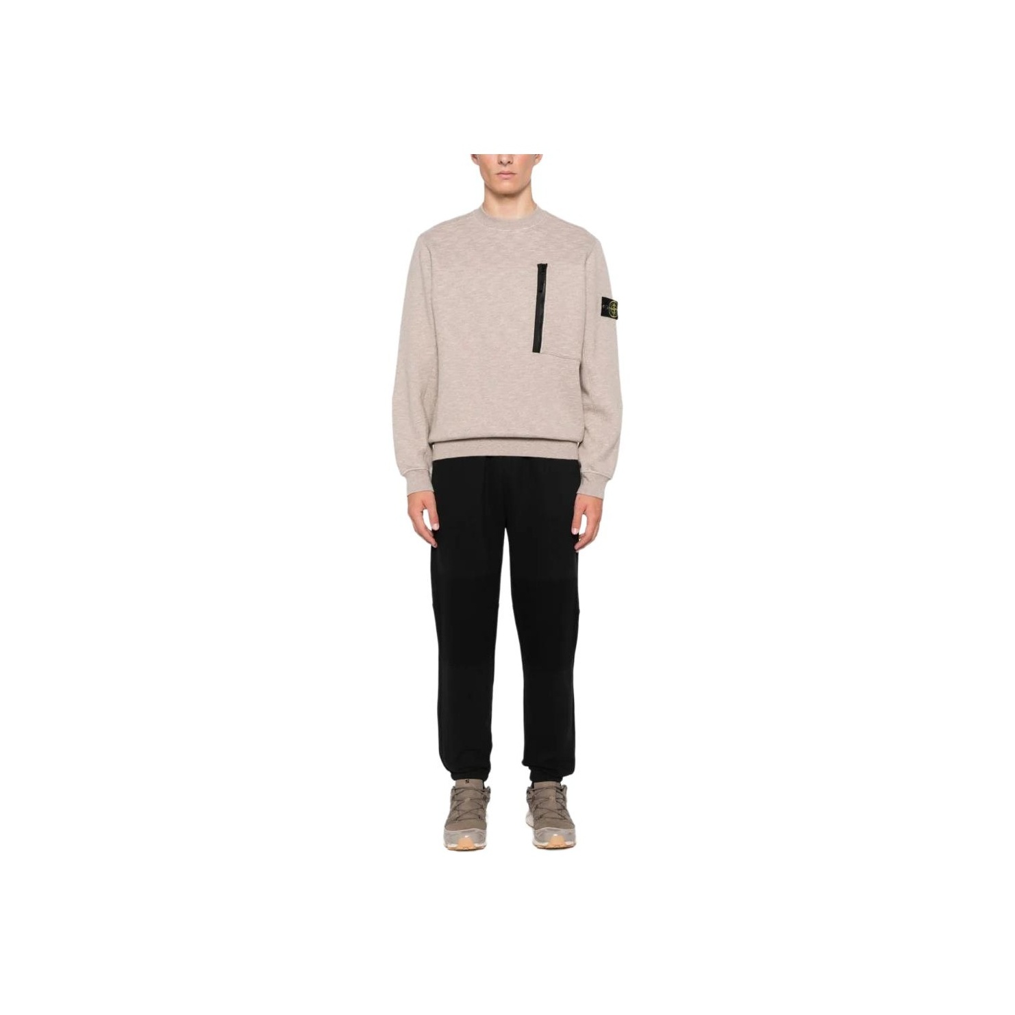 【送料&関税込】Stone  Chest-pocket Front Yoke Sweatsh STONE ISLAND Chest-Pocket Front Yoke Sweatshirt - POIZON