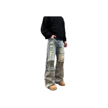 MGXEK Jeans Unisex Camouflage