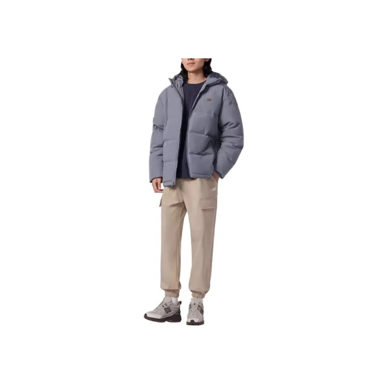 New Balance Down Jackets Men Gray-2