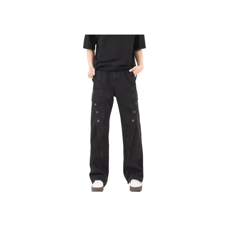 RASHOMONG Jeans Unisex Black-3