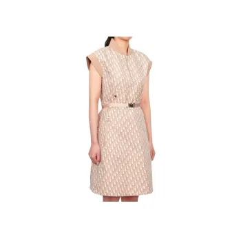 DIOR Sleeveless Dress Women's Khaki