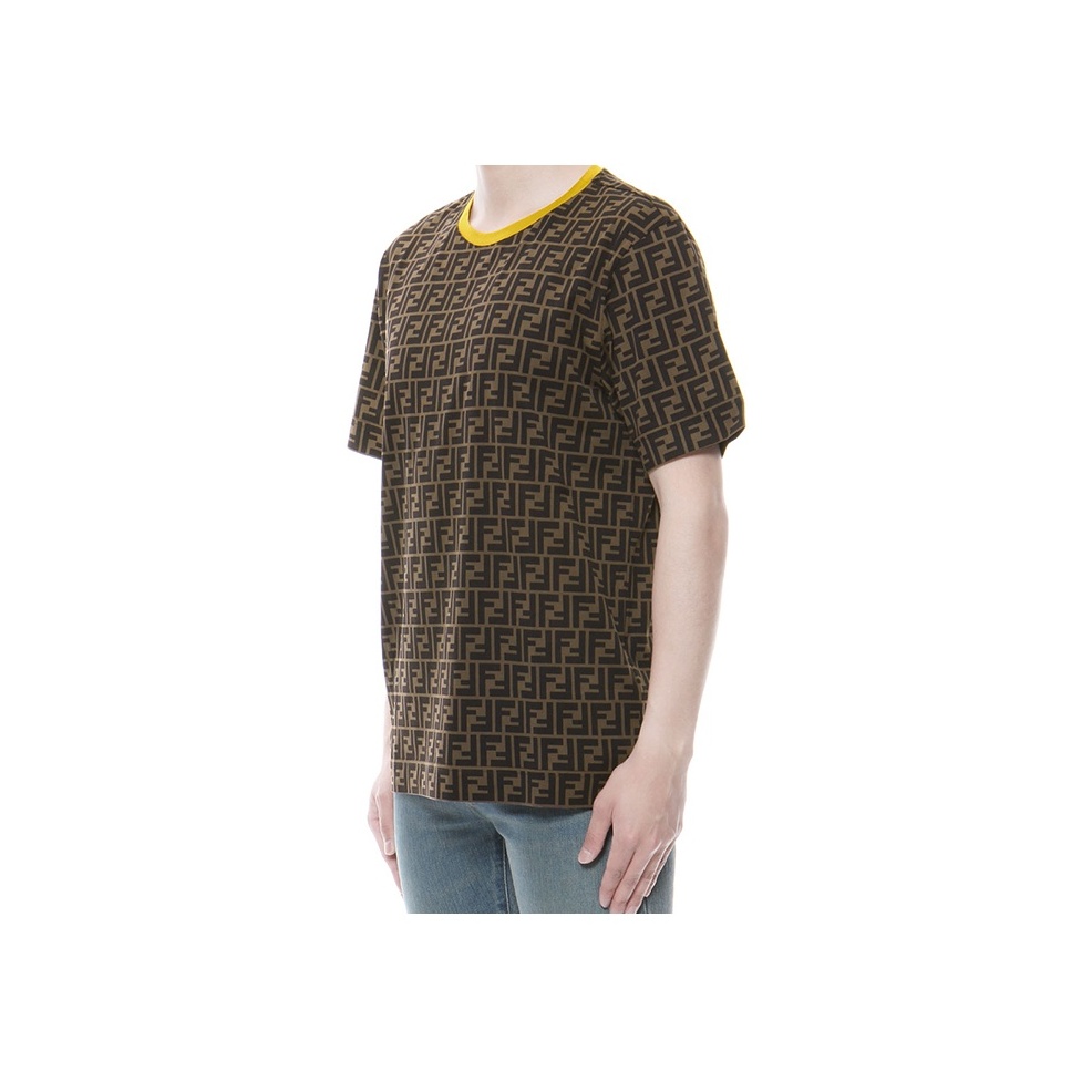 FENDI T-Shirts Men Brown - POIZON
