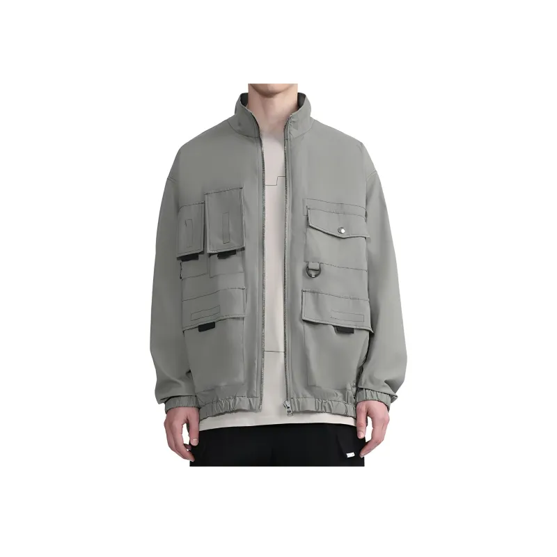 Izzue Jackets Coats Men's Gray Green-3