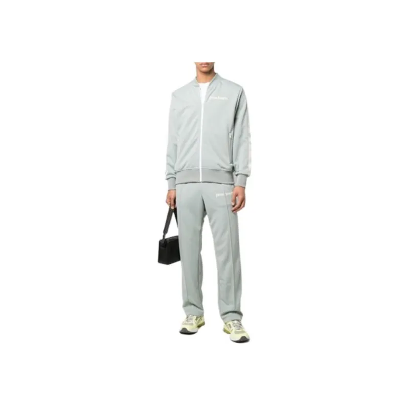 PALM ANGELS Grey Track Jacket-2