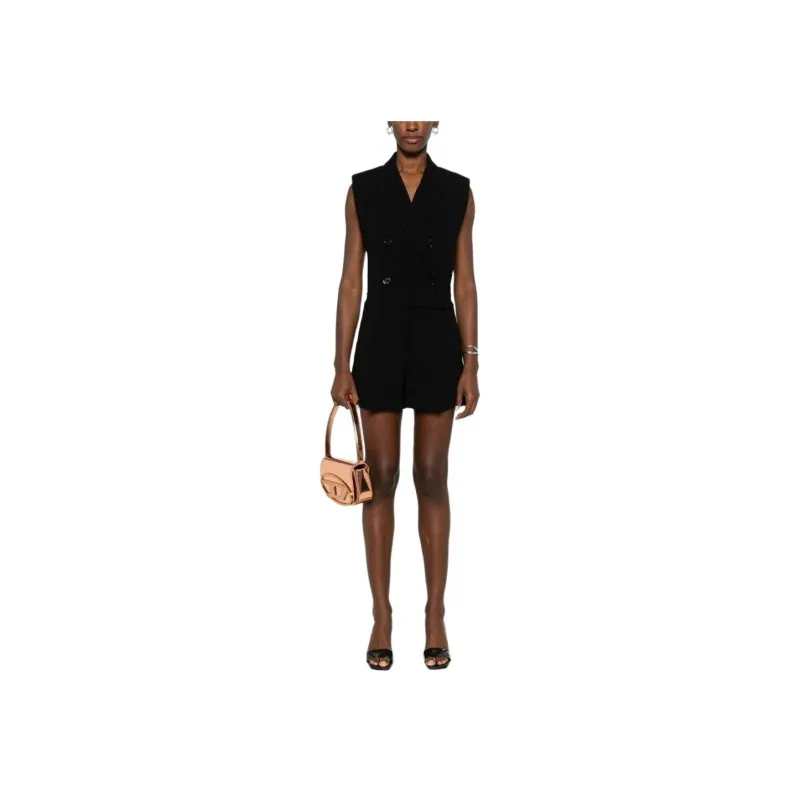 MICHAEL KORS Crepe Double-Breasted Romper-1