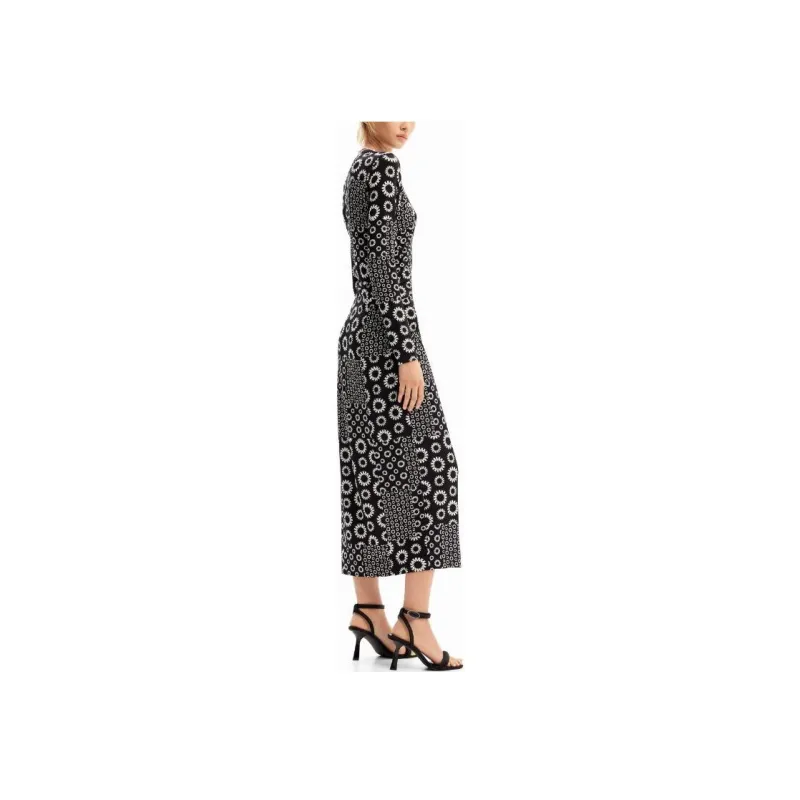 Desigual Long Sleeved Dress Women's Black-2