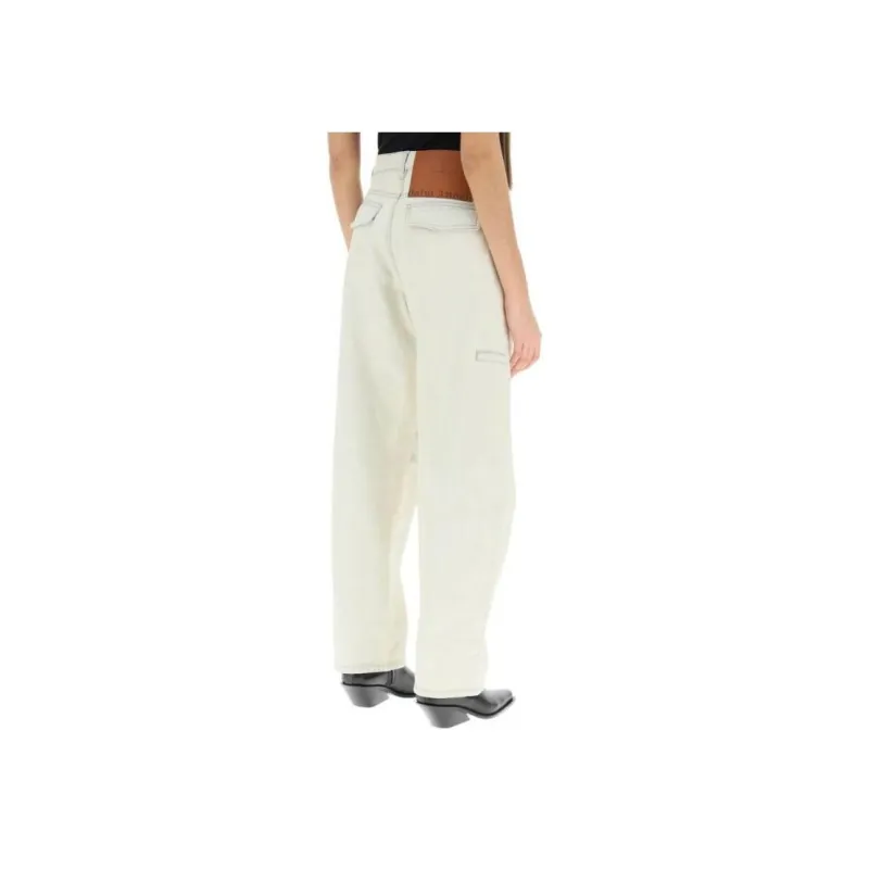 PALM ANGELS Tapered High waisted Jeans-2