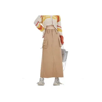 MJB Denim Long Skirts Women's Khaki
