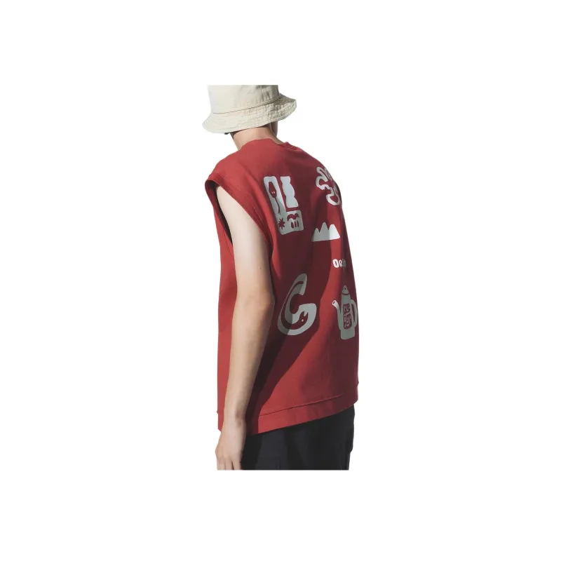 H&M New Year Tank Tops Men Dark Orange/Origin-1