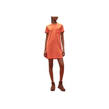 HERMES SS23 Short Sleeved Dresses Women's Vivid Orange
