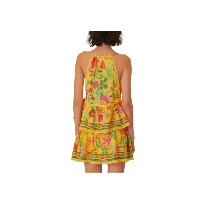 FARM RIO SS24 Casual Short Skirts Women's Yellow-1