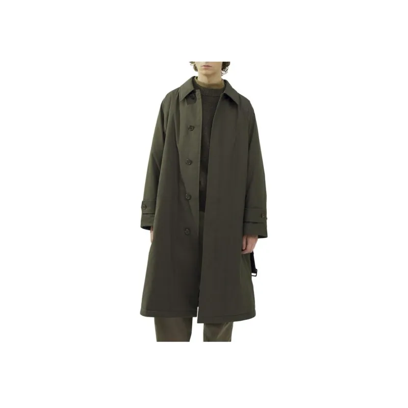 UNIQLO FW23 U Series Trench Coat Unisex Dark Olive-3