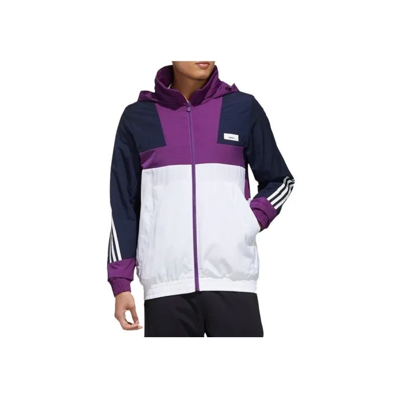 Adidas Neo Jackets Men White Purple-2