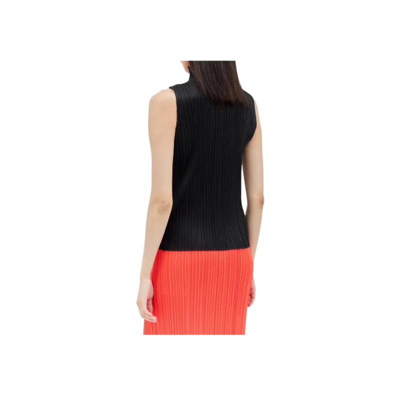 PLEATS PLEASE ISSEY MIYAKE Tank Top Women's Black-1