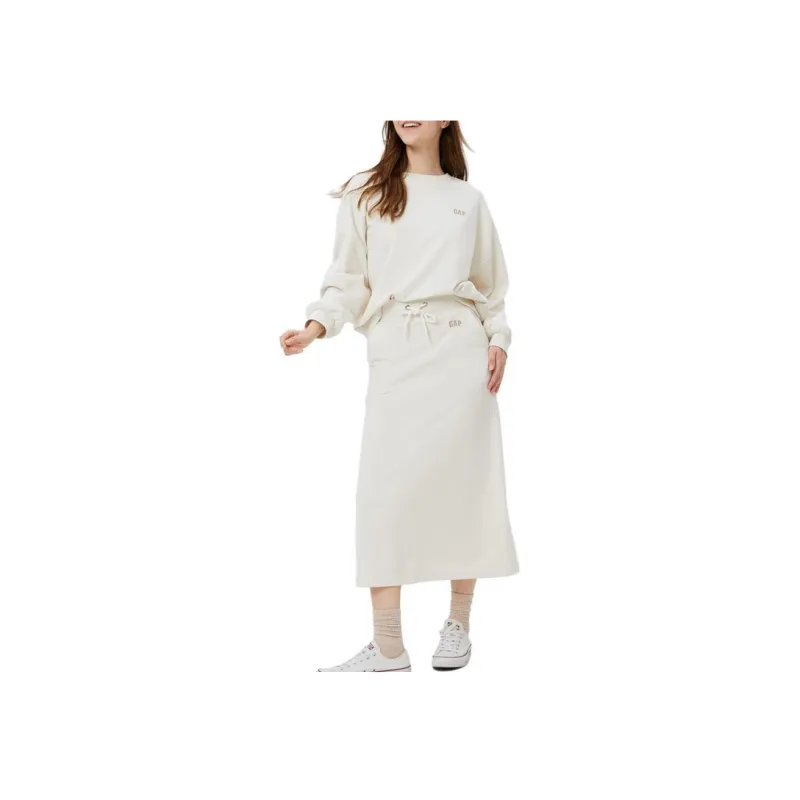 GAP Casual Long Skirts Women's Gray White-1