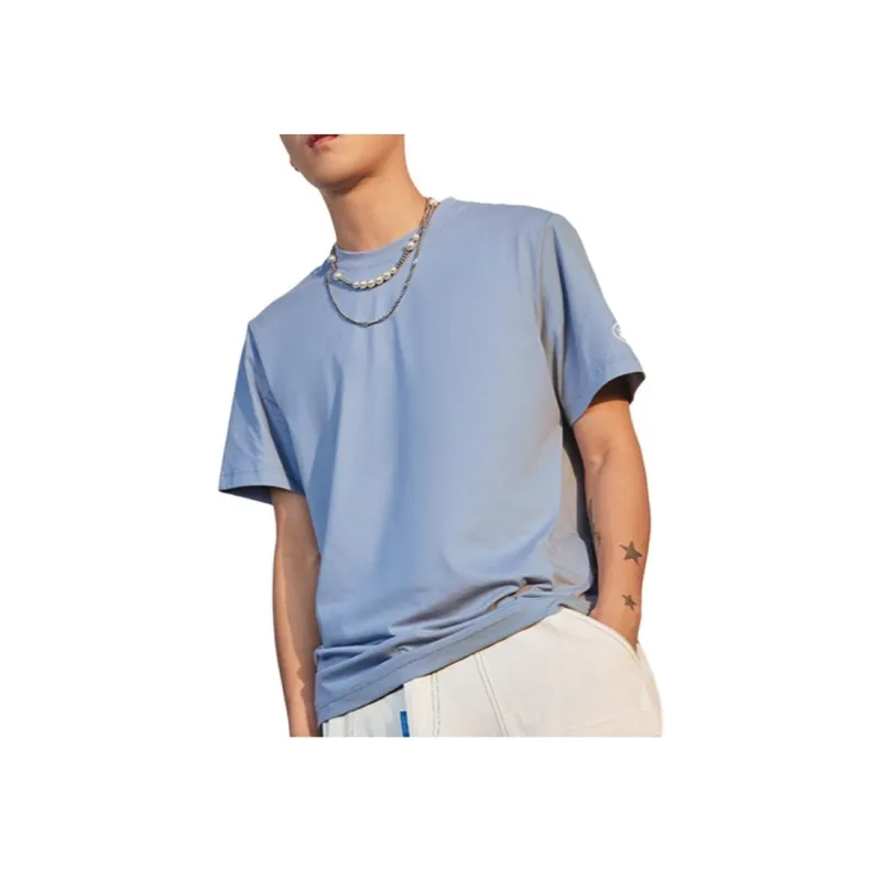 QIAODAN T Shirt Unisex Powder Blue-2