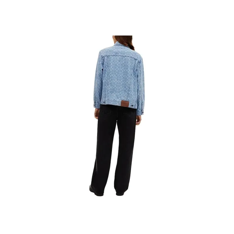 COACH SS24 Jackets Coats Women's Light Wash Color-2