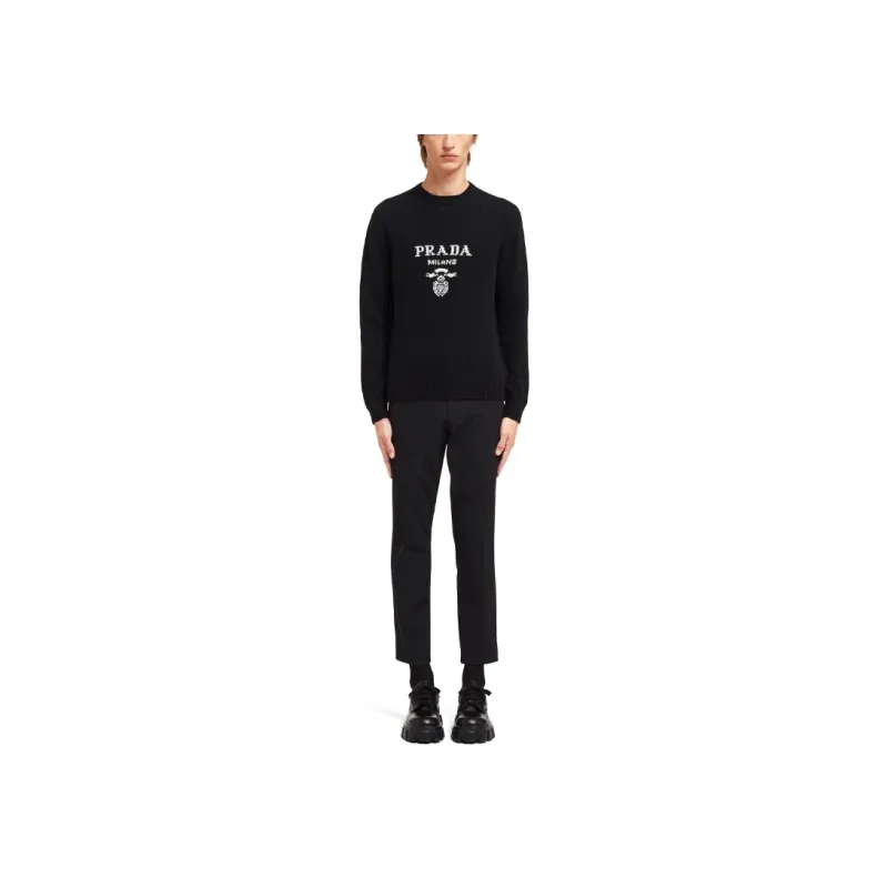 PRADA Logo Intarsia Jumper-2