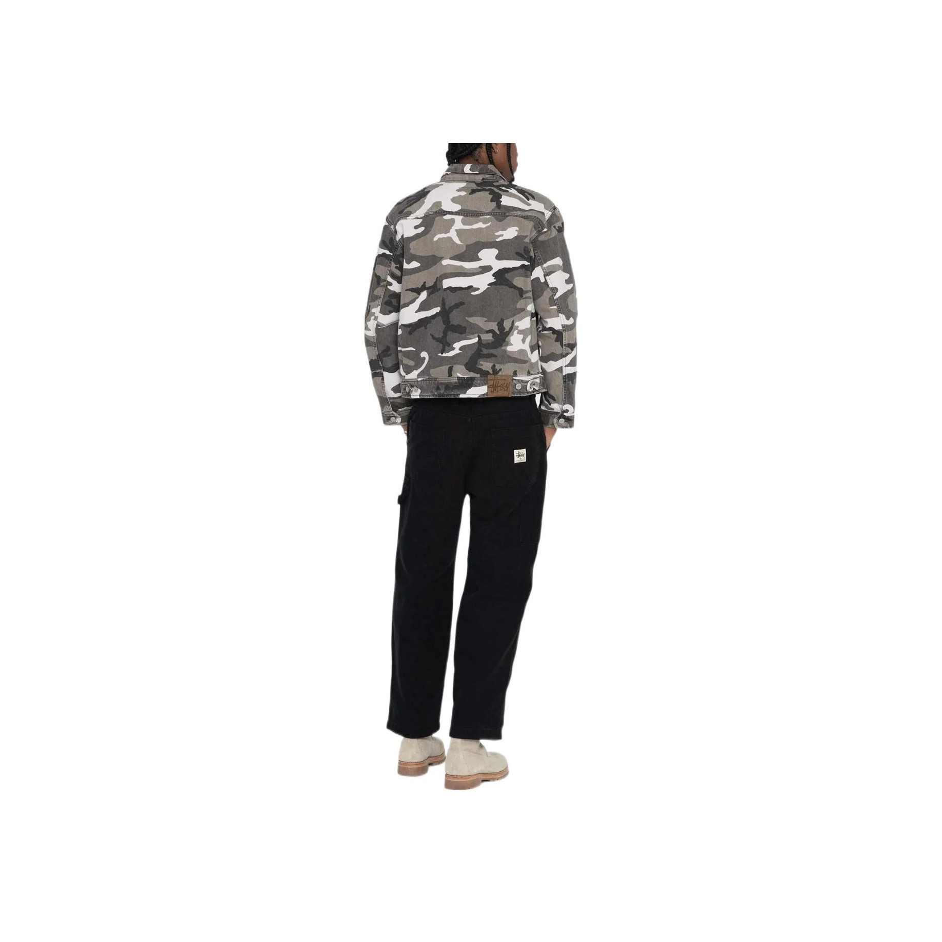 Stussy camouflage ジャケット Stussy Camo Zip Work Jacket - POIZON