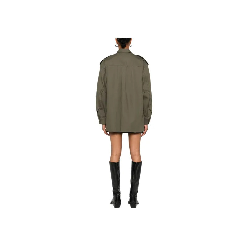 Alexander Wang Skort Detailed Pre Styled Shirt Romper-1