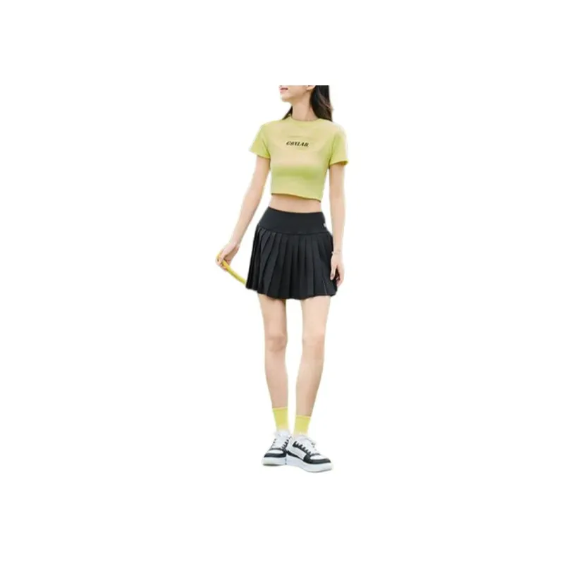 QIAODAN Casual Short Skirts Women's Black-3