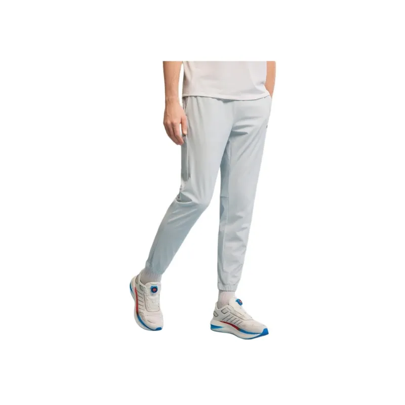 KSWISS Knitted Sports Pants Men's Light Gray Blue-2