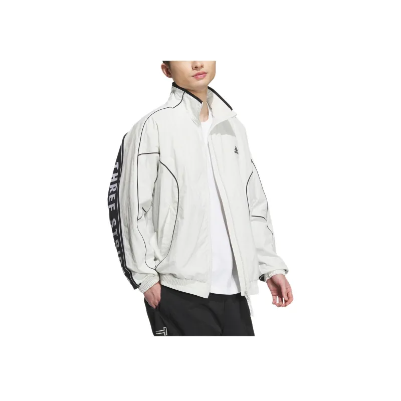 Adidas WORDING FW24 WRINKLED LINED TRACK TOP Jacket Unisex Track Gray-2