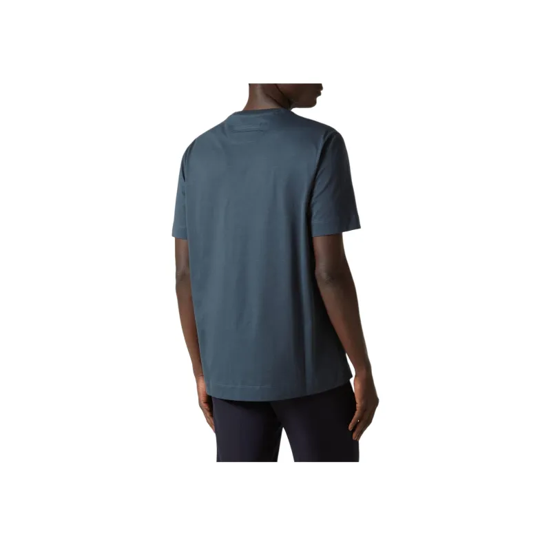 Ermenegildo Zegna Logo Embroidered Crewneck T Shirt-3