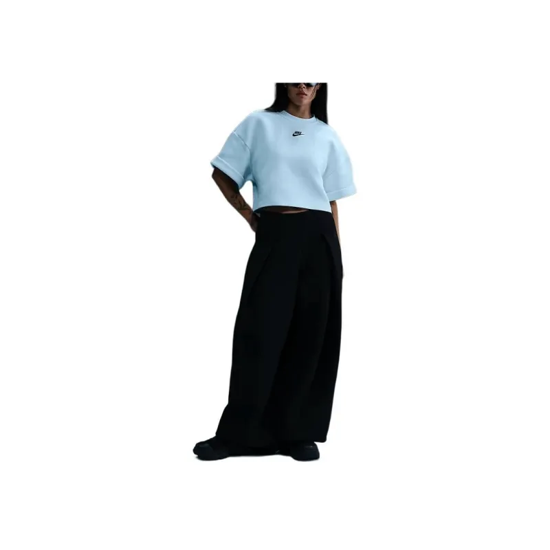 Nike Sportswear Tech Fleece T Shirt Women's Glacier Blue/Black-1