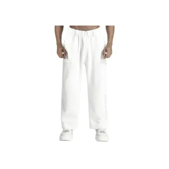 NORVINCY Warm Breathable Elastic Waistband Solid Color Casual Pants Unisex