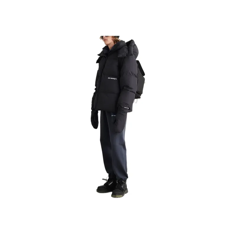 OFF WHITE Bounce Hooded Down Puffer-4