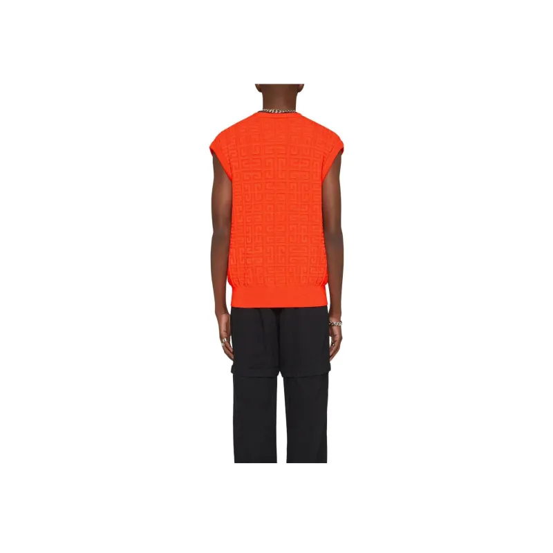 Givenchy Vests Men Orange Red-2