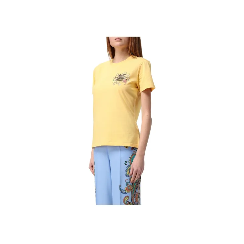 ETRO Pegaso Embroidered Crewneck T Shirt-1