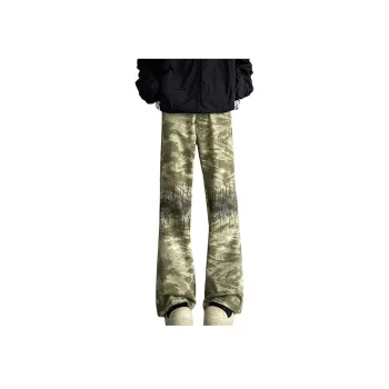 HKRXEC Jeans Men Army Green