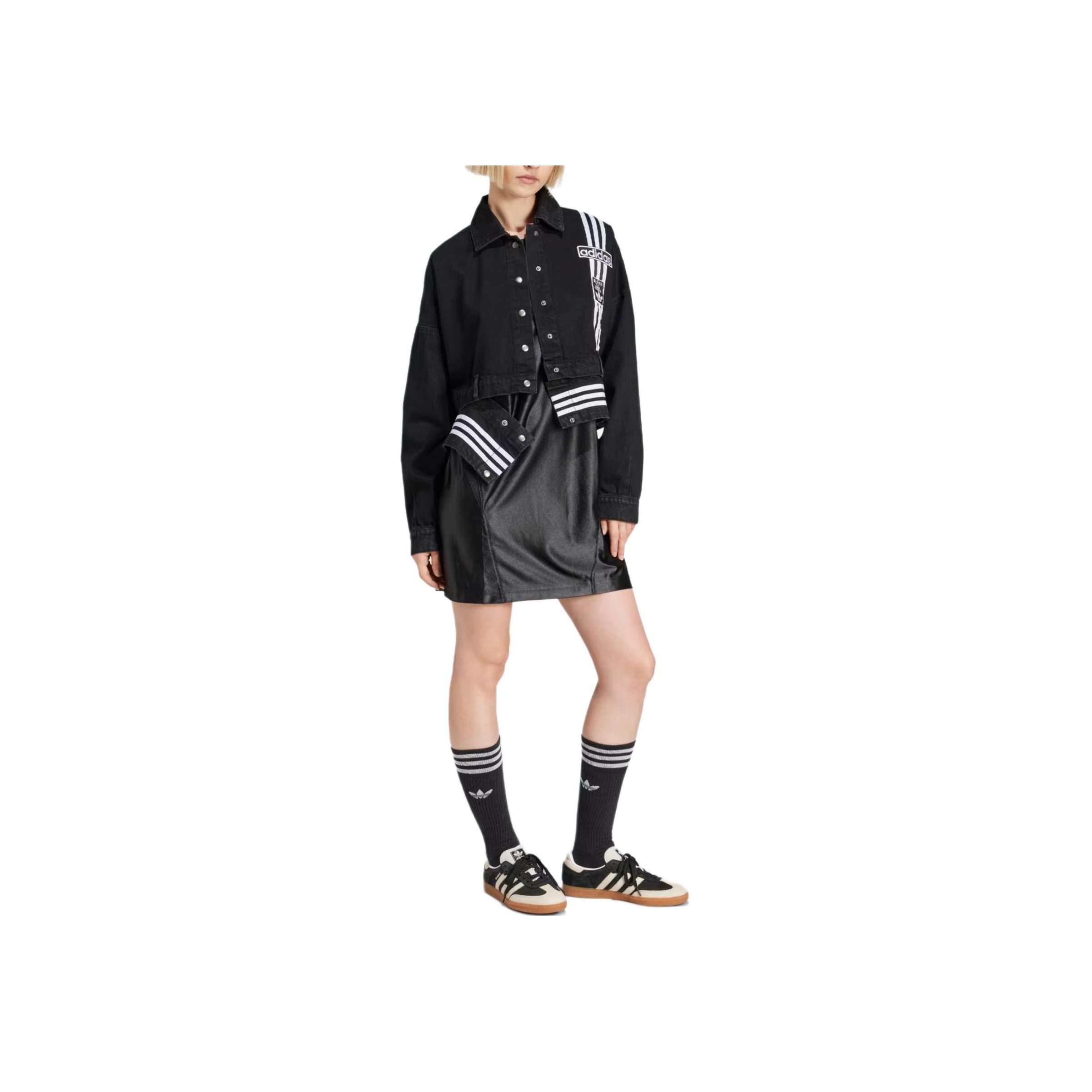 【adidas】W ADIBREAK DENIM PT TBLACKDENIM 国内発送 adidas アディダス W ADIBREAK DENIM PT ロングパンツ JD0082
