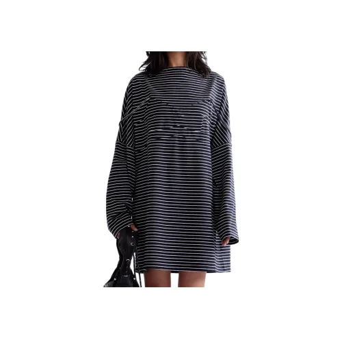 PERKS AND MINI 블랙 여성 긴팔 원피스