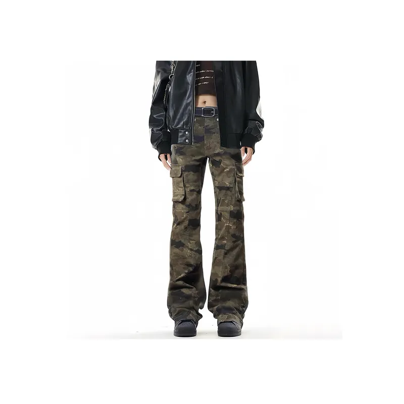 NEVER RULE Casual Pants Unisex Camouflage-1