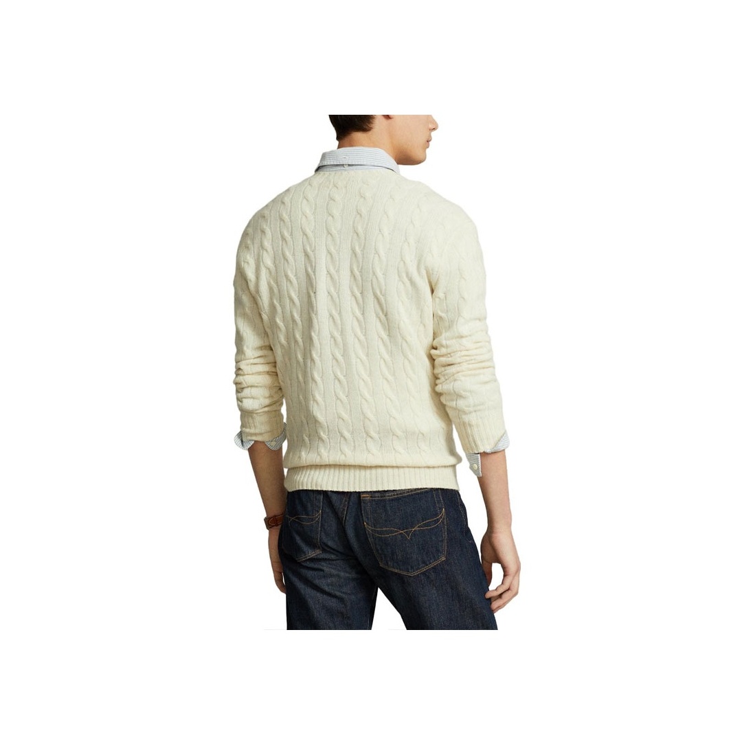 Polo Ralph Lauren Pony Embroidered Cable-Knit Jumper XL - POIZON