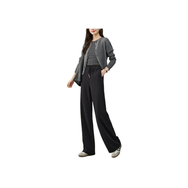 YALIDA Casual Pants Women's Meteorite Black-0
