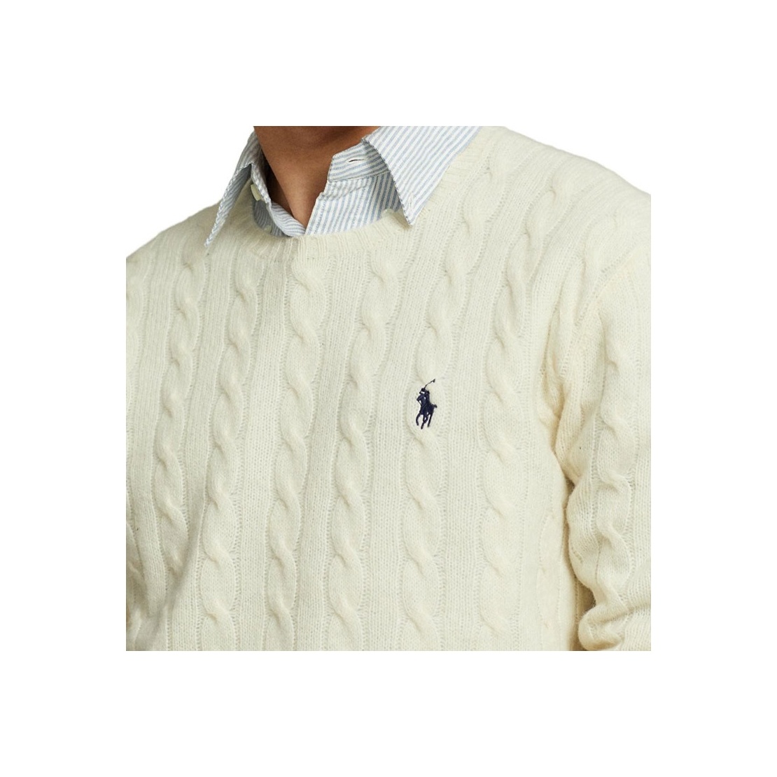 店舗良い Cable-Knit Embroidered Pony Lauren Ralph Polo Jumper POIZON - XL トップス