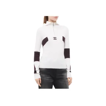 CHANEL COCO NEIGE Series 24N Neige Skiing Collection Sweater Women's White