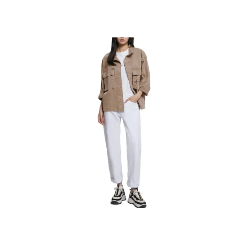CALVIN KLEIN Jacket Unisex Coffee-2