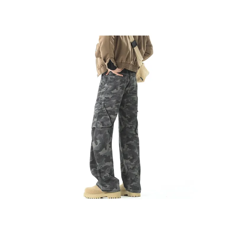 SWISS MILITARY Jeans Unisex Camouflage Gray-4