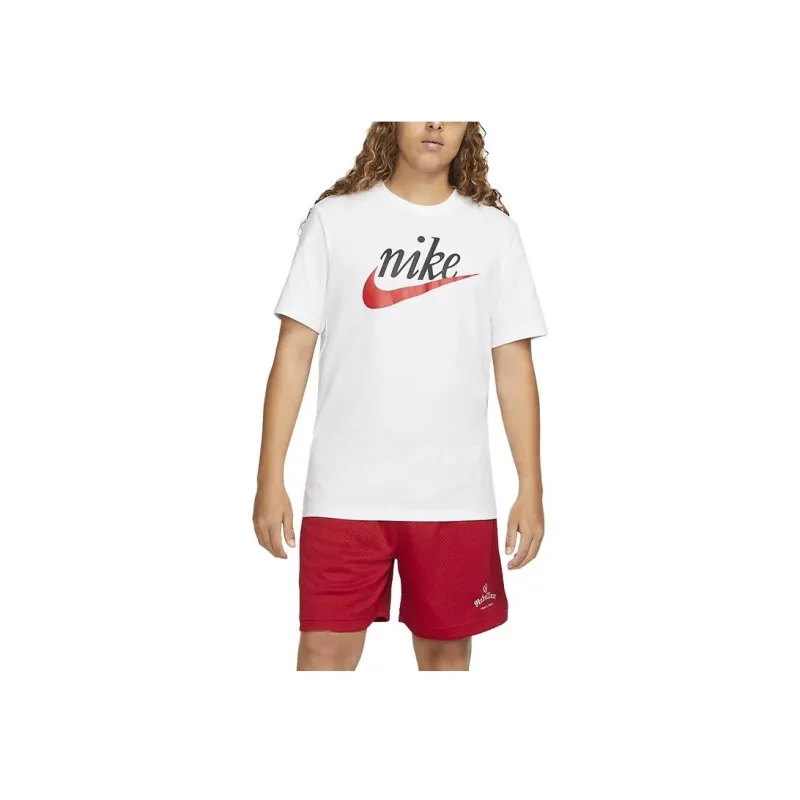 Nike T Shirts Men Bright White-3