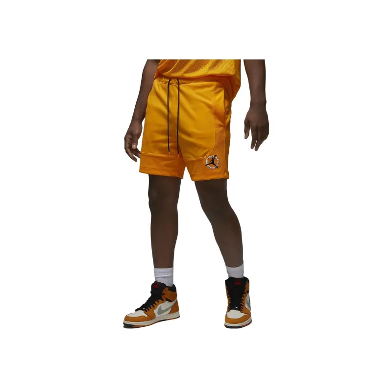Jordan Flight MVP Mesh Casual Shorts Men Orange-0