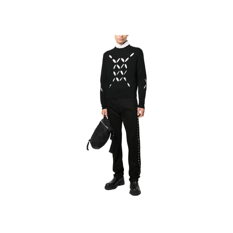 Alexander McQueen Eyelet Detailed Jeans-2