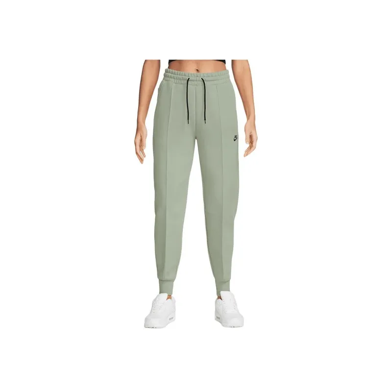 Nike FW24 AS W NSW TCH FLC MR JGGR Knitted Sports Pants Women's Green-2